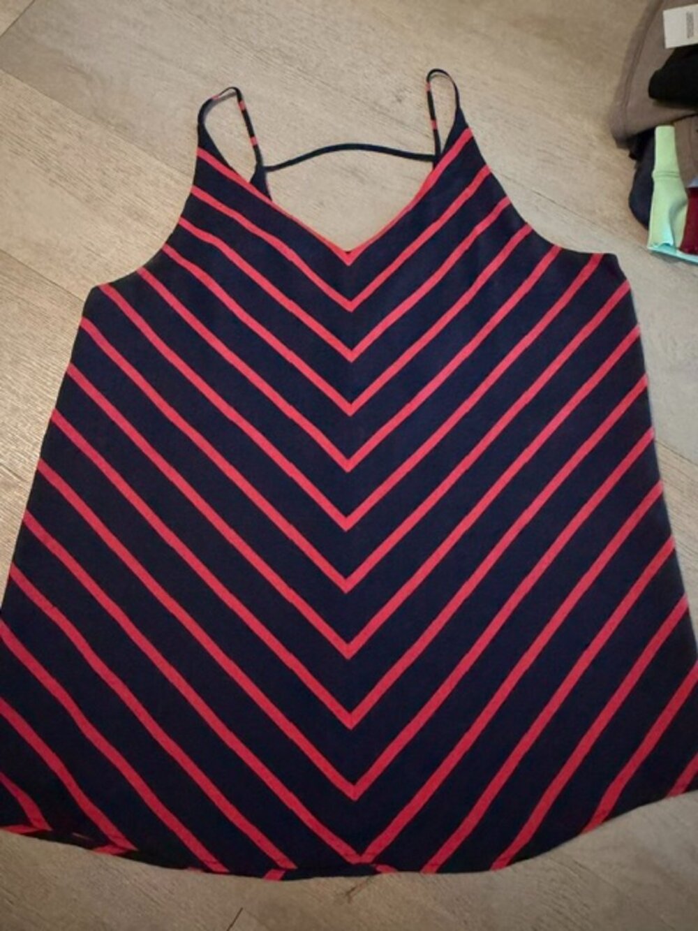 Navy and Red Loft Cami